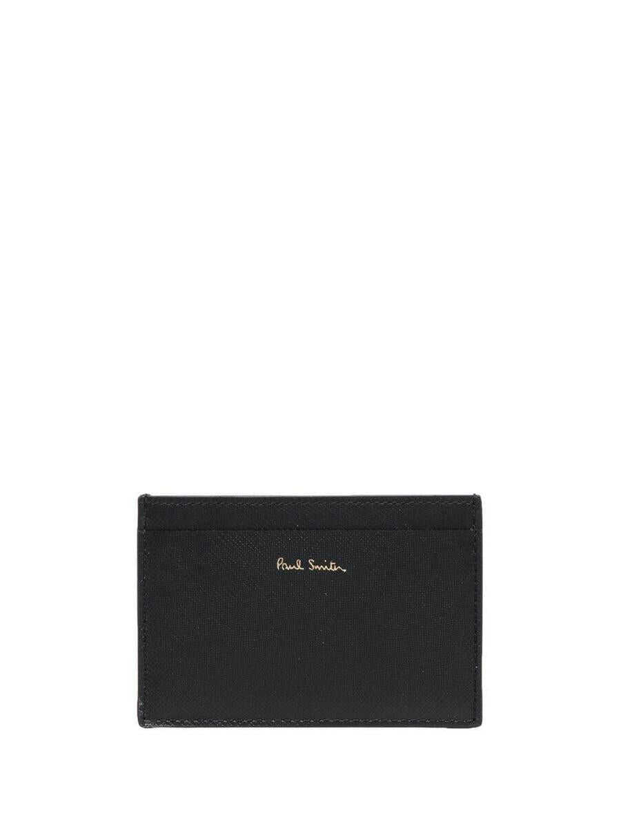 PAUL SMITH PAUL SMITH graphic-print leather wallet BLACK