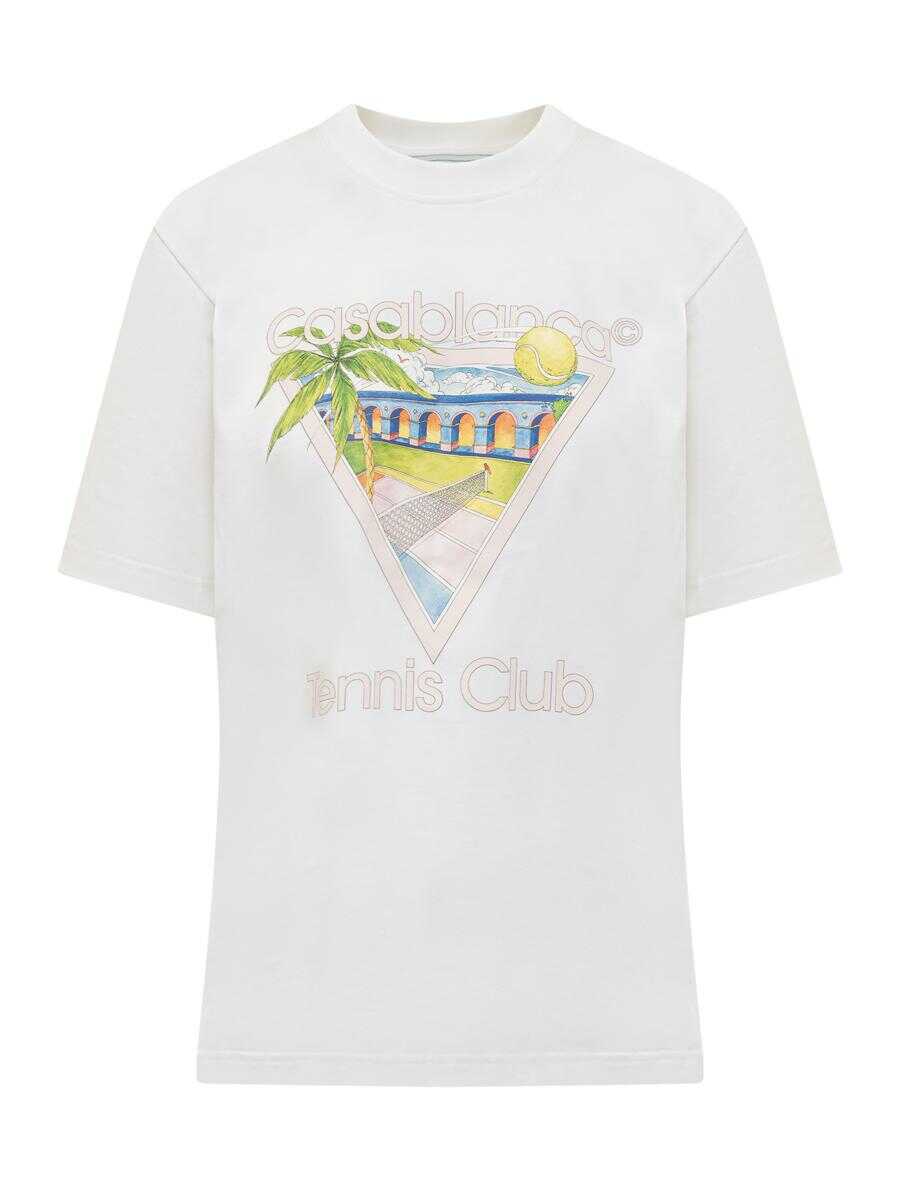 Casablanca CASABLANCA Tennis Club T-Shirt WHITE