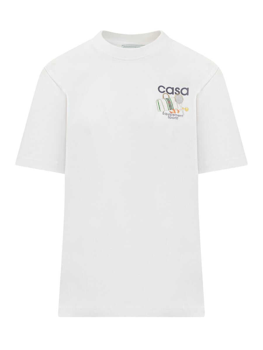 Casablanca CASABLANCA T-Shirt Equipement Sportif WHITE