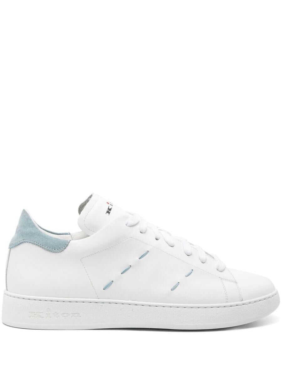 KITON KITON Leather sneakers WHITE