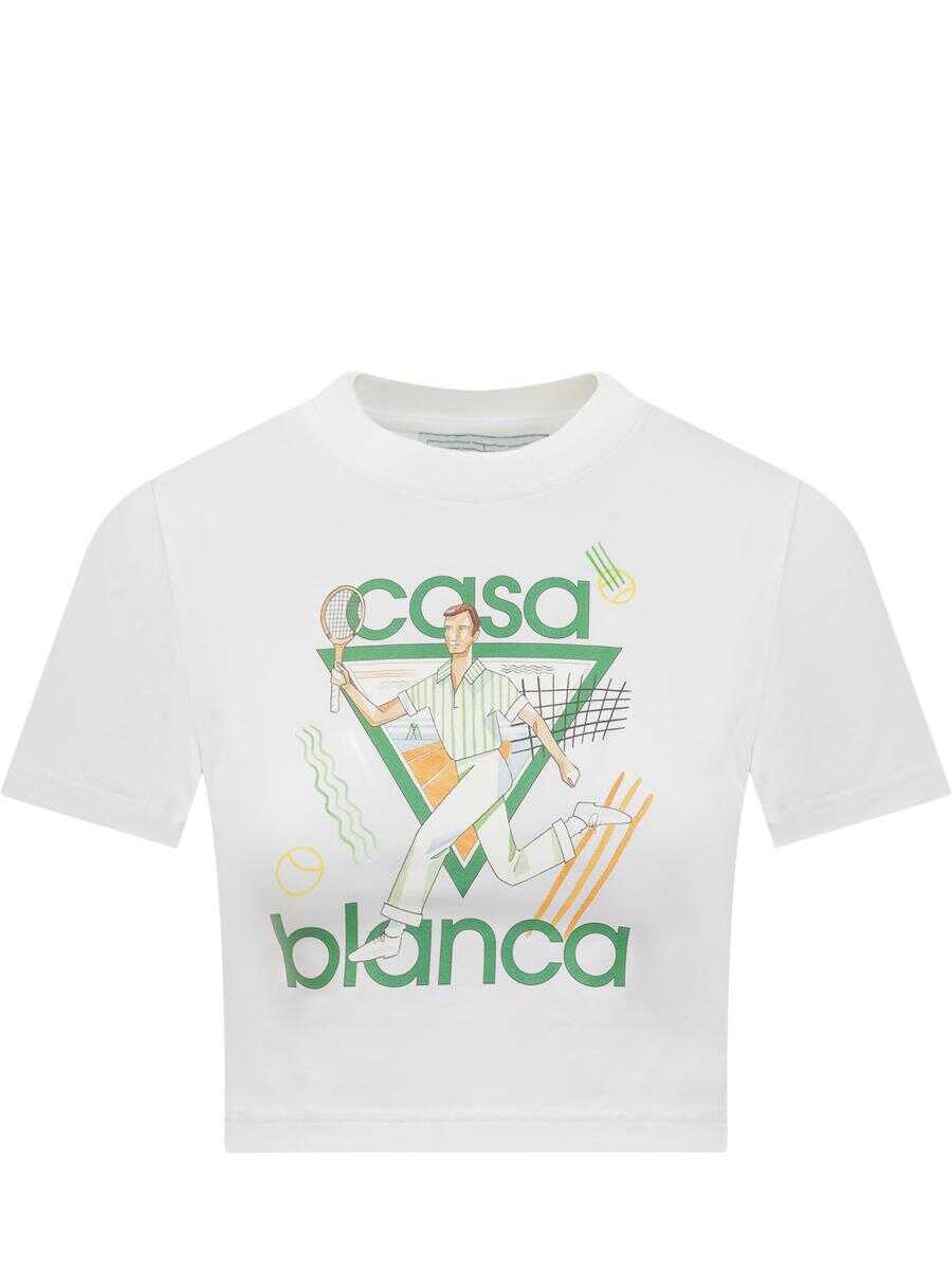 Casablanca CASABLANCA T-Shirt Le Jeu WHITE