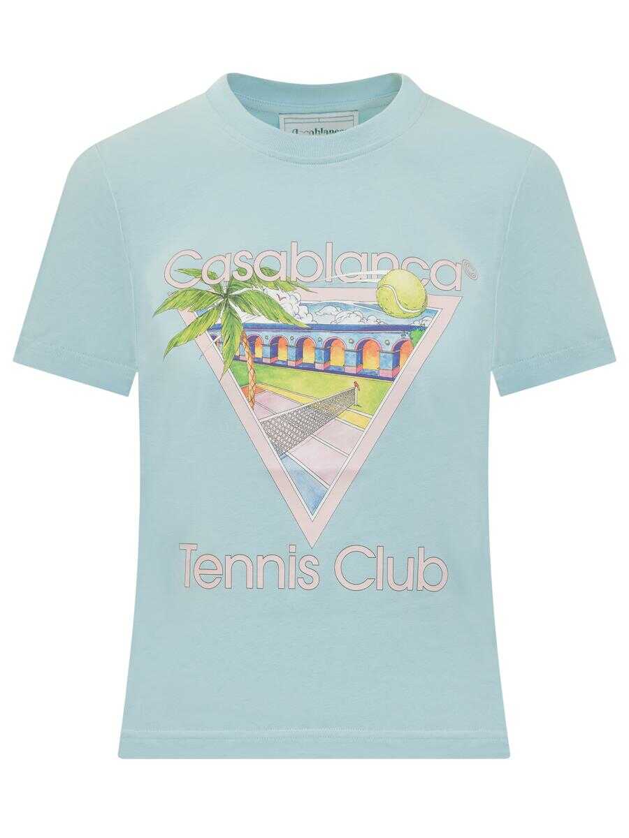 Casablanca CASABLANCA Tennis Club T-Shirt BLUE