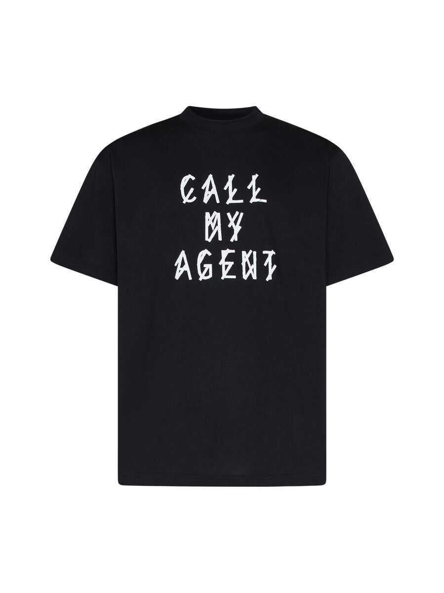 M44 LABEL GROUP 44 LABEL GROUP T-shirts and Polos BLACK+CALL MY AGENT