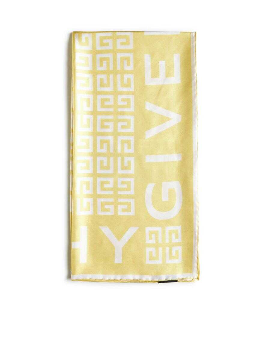 Givenchy GIVENCHY SILK Scarfs BANANA/WHITE