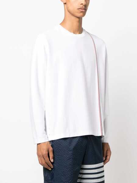Topuri Thom Browne Thom Browne T-Shirts And Polos WHITE Barbati (BM 12673241) 3