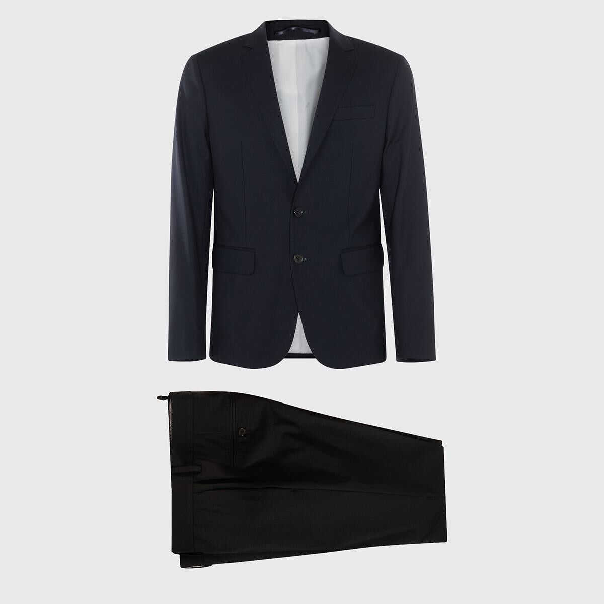 DSQUARED2 DSQUARED2 NAVY BLUE WOOL SUITS BLUE