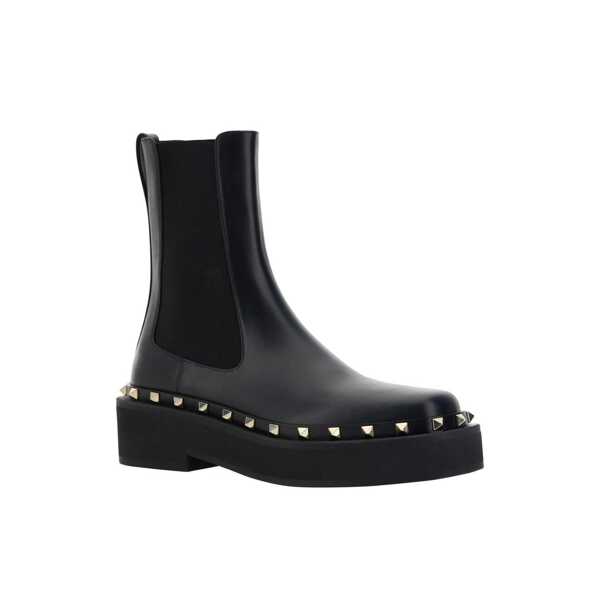 Bocanci Valentino Garavani Valentino Garavani Rockstud M-Way Ankle Boots Black Femei (BM 12675287) 2