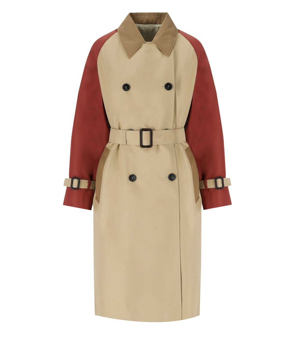 Max Mara Weekend MAX MARA WEEKEND CANASTA MIELE REVERSIBLE TRENCH COAT Beige