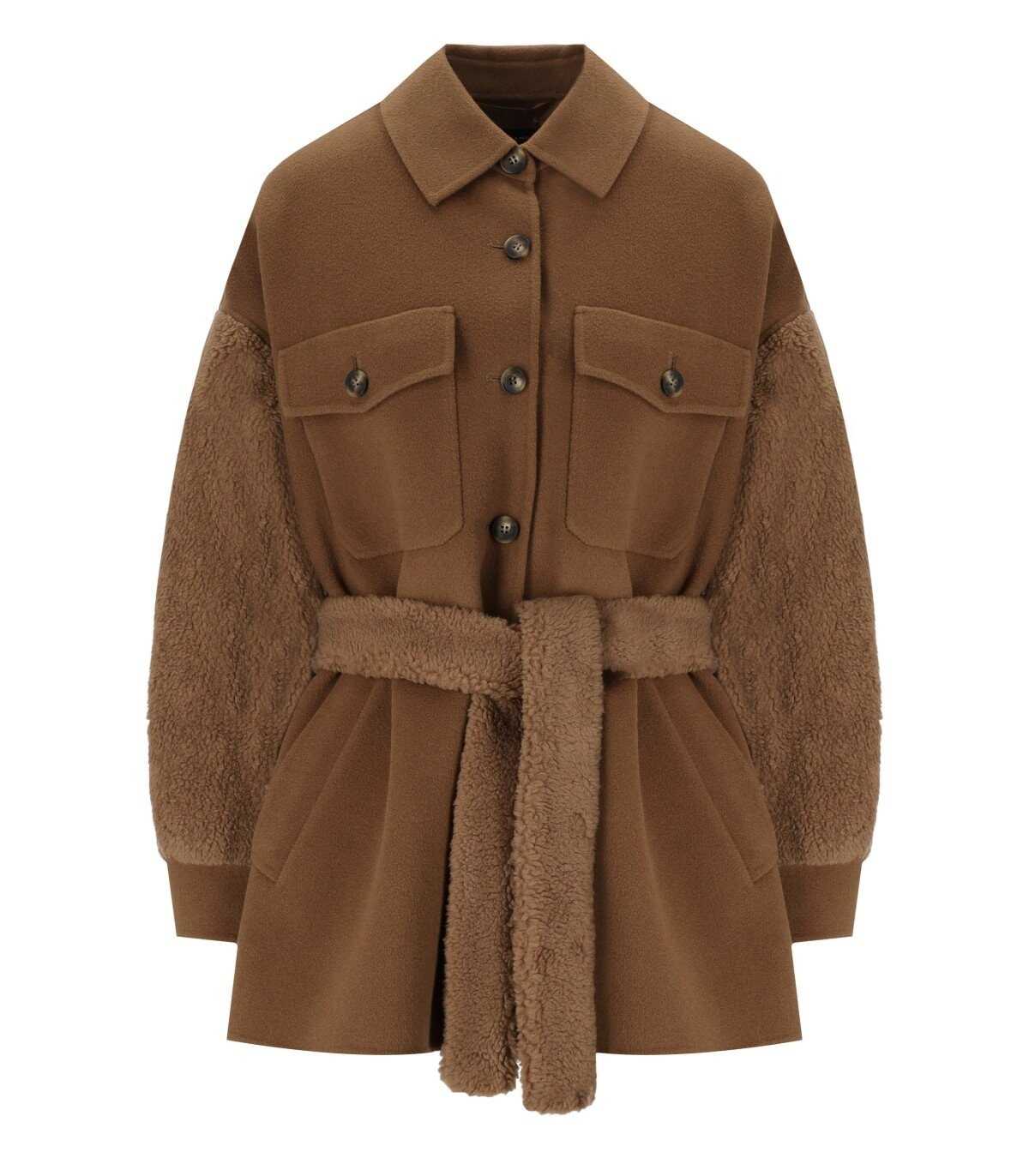 Max Mara Weekend MAX MARA WEEKEND RALLY TERRA BELTED JACKET Brown