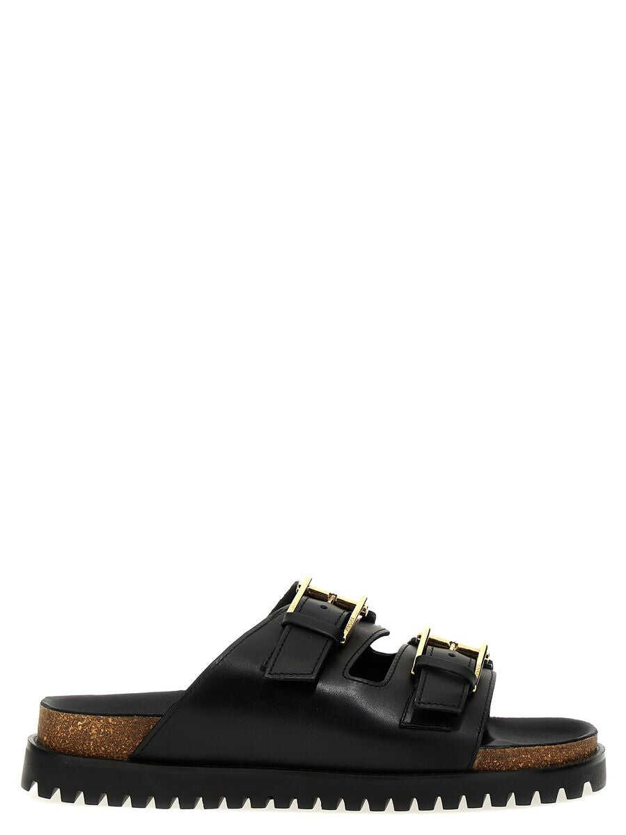 Versace VERSACE Leather sandals BLACK