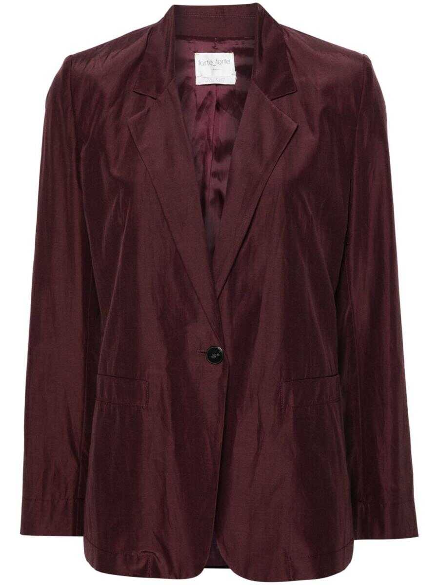 forte_forte FORTE_FORTE Taffetas boxy jacket BROWN