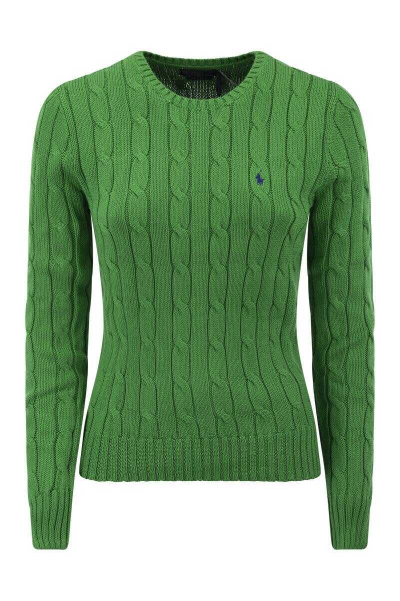 Ralph Lauren POLO RALPH LAUREN Slim-fit cable knit GREEN