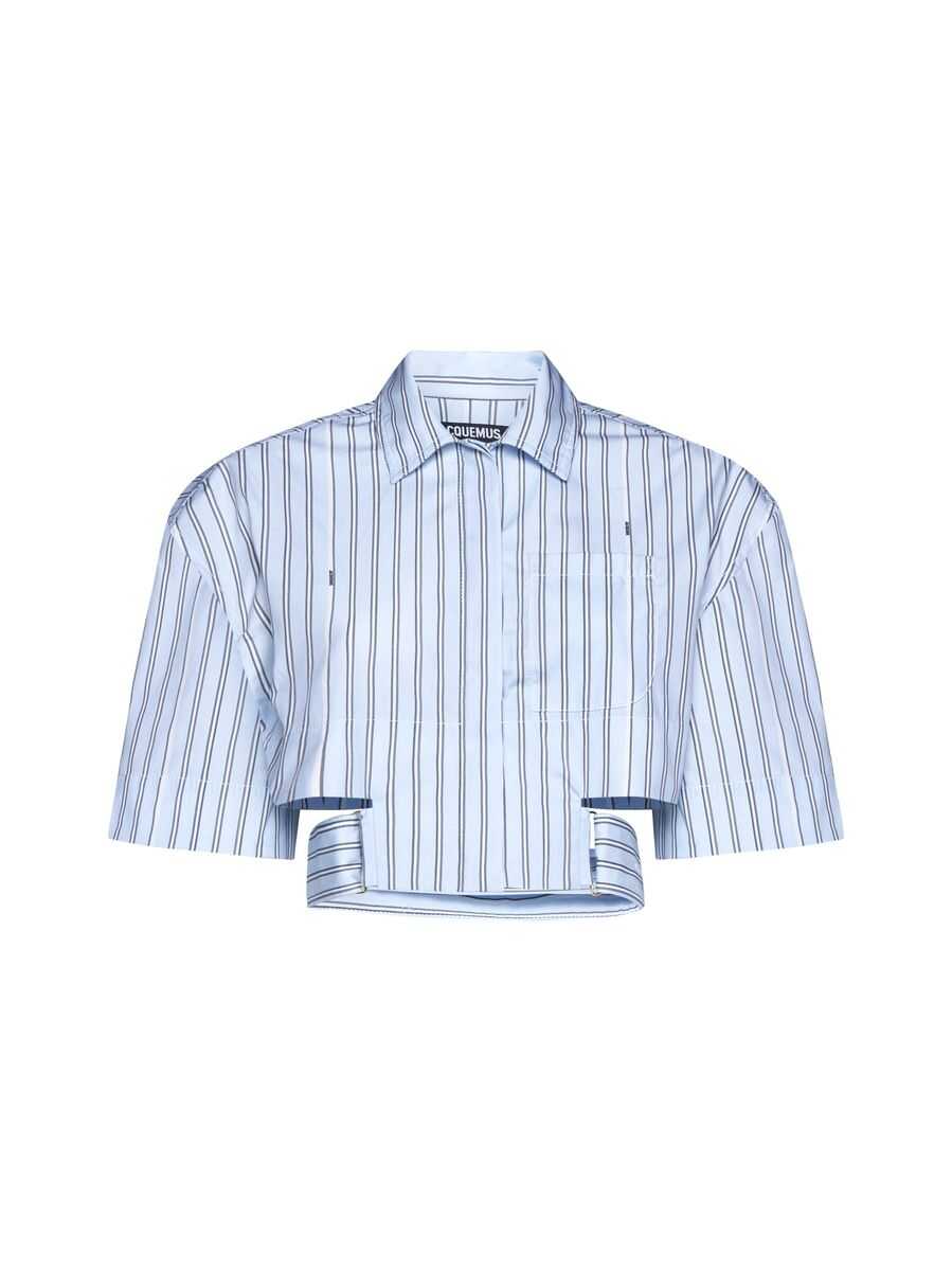 JACQUEMUS JACQUEMUS Shirts PRINT BLUE STRIPE