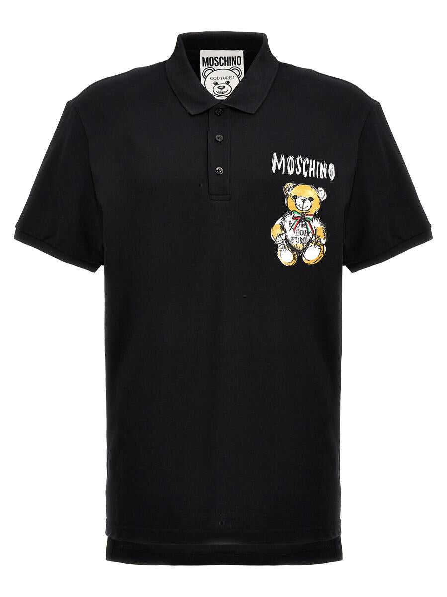 Moschino MOSCHINO \'Archive teddy\' polo shirt BLACK