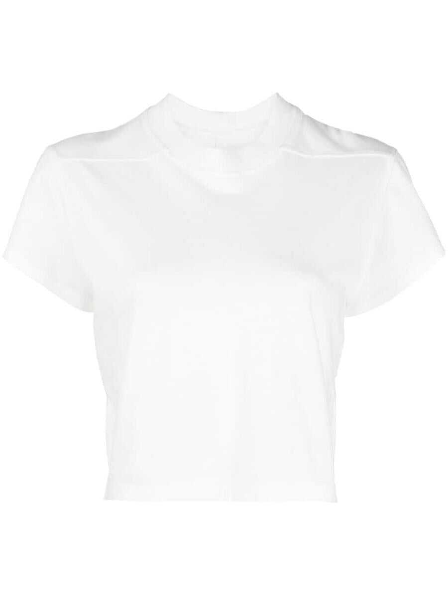 Rick Owens RICK OWENS DRKSHDW Cotton cropped t-shirt WHITE