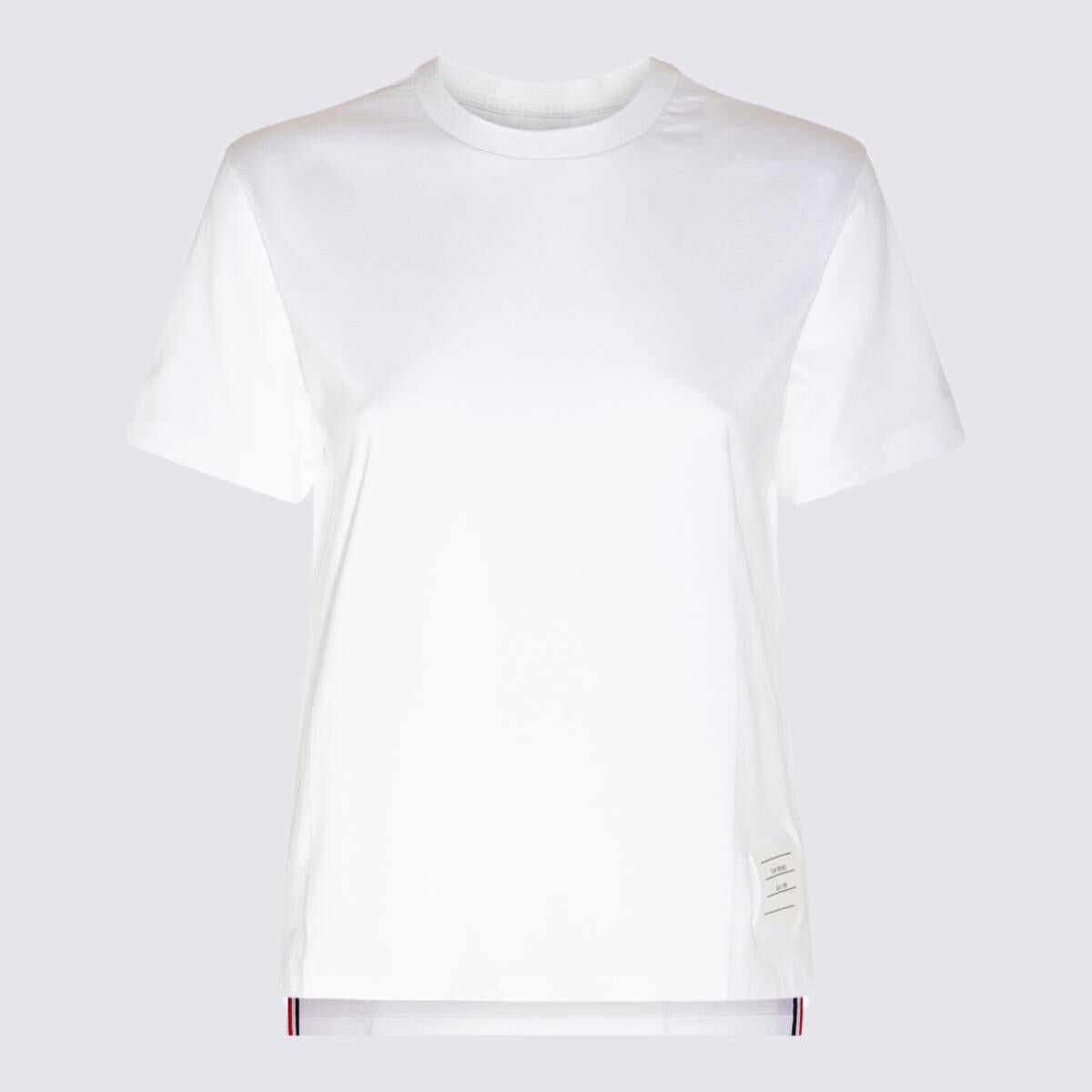 Thom Browne THOM BROWNE WHITE COTTON T-SHIRT WHITE