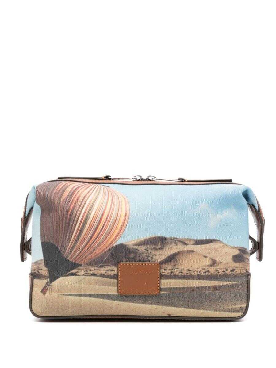 Paul Smith PAUL SMITH Air balloon print beauty-case MULTICOLOUR