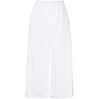 Pantaloni casual Daniela Gregis Cotton Wide-Leg Trousers Femei