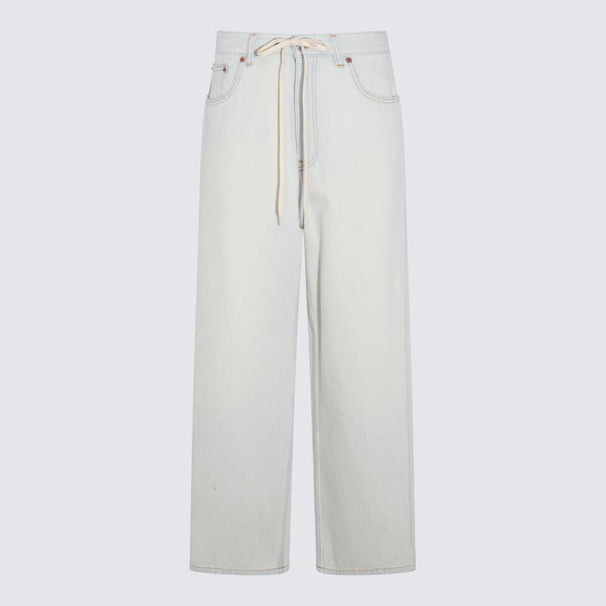 MM6 Maison Margiela MM6 MAISON MARGIELA LIGHT BLUE COTTON JEANS BLUE