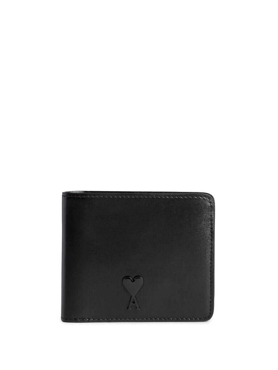 AMI Paris AMI PARIS Ami De Coeur leather wallet BLACK