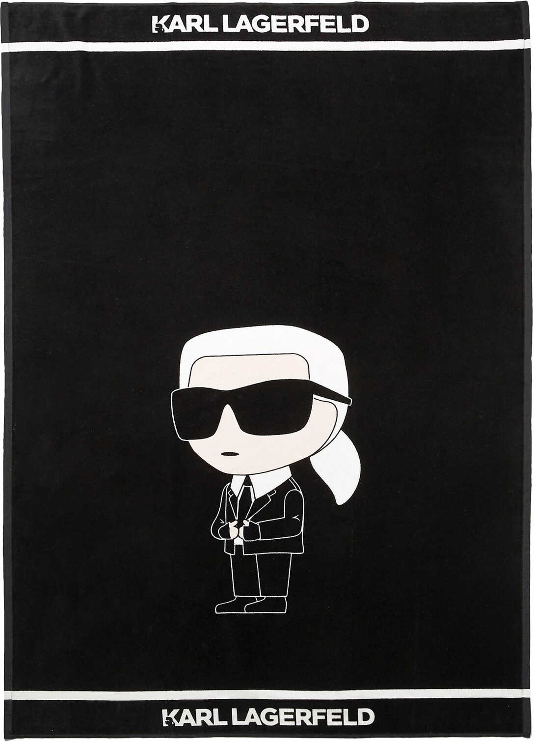 Karl Lagerfeld Beach Towel Black