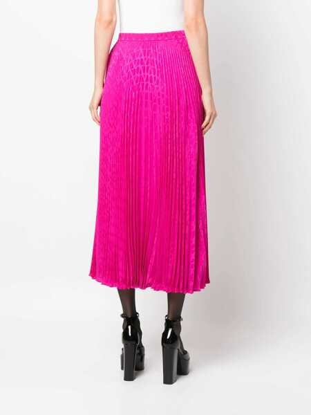 Fuste Valentino Garavani Valentino Garavani Valentino Garavani Toile Iconographe Skirt PURPLE Femei (BM 12725849) 4