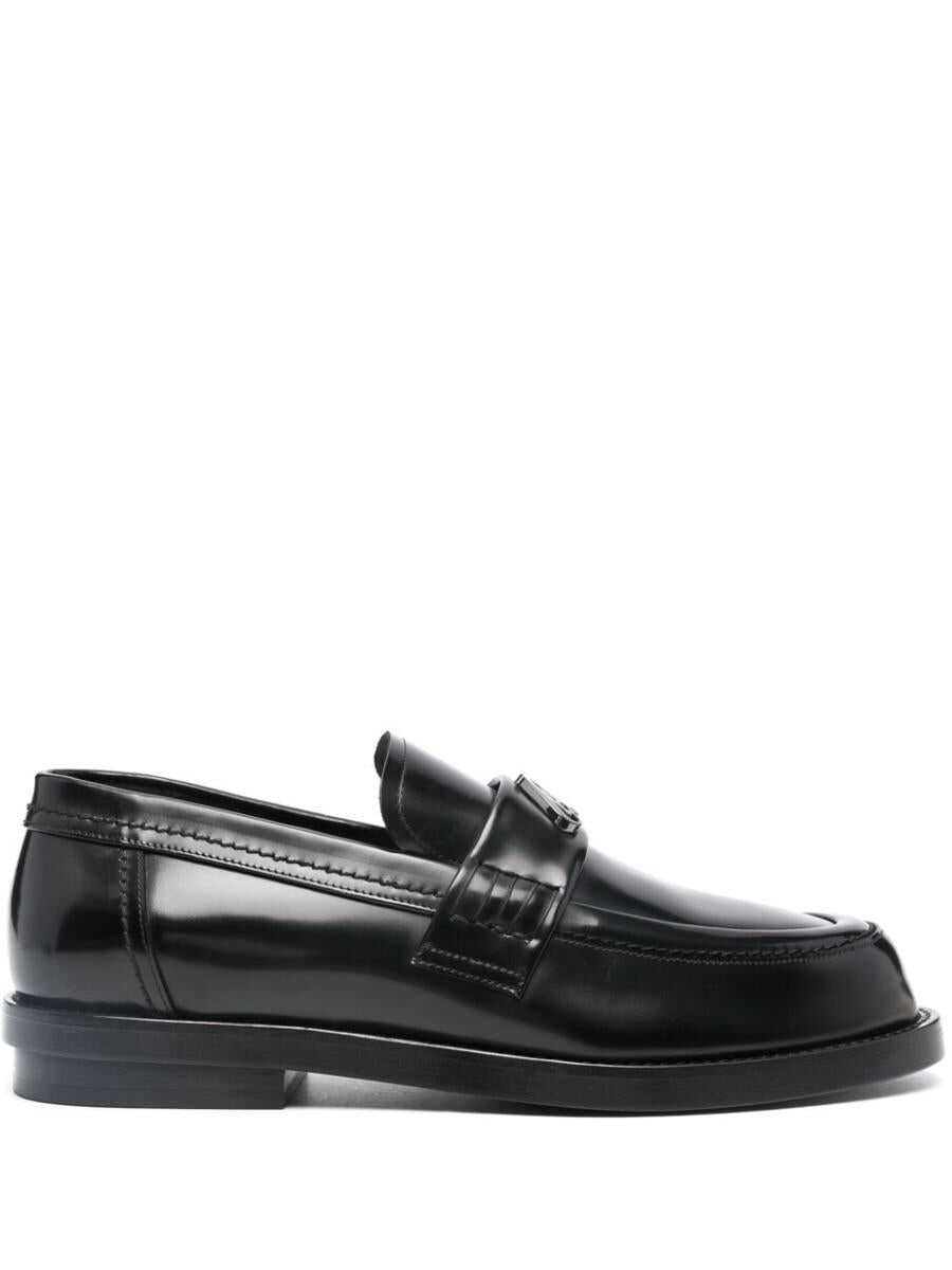 Alexander McQueen ALEXANDER MCQUEEN Seal leather loafers BLACK