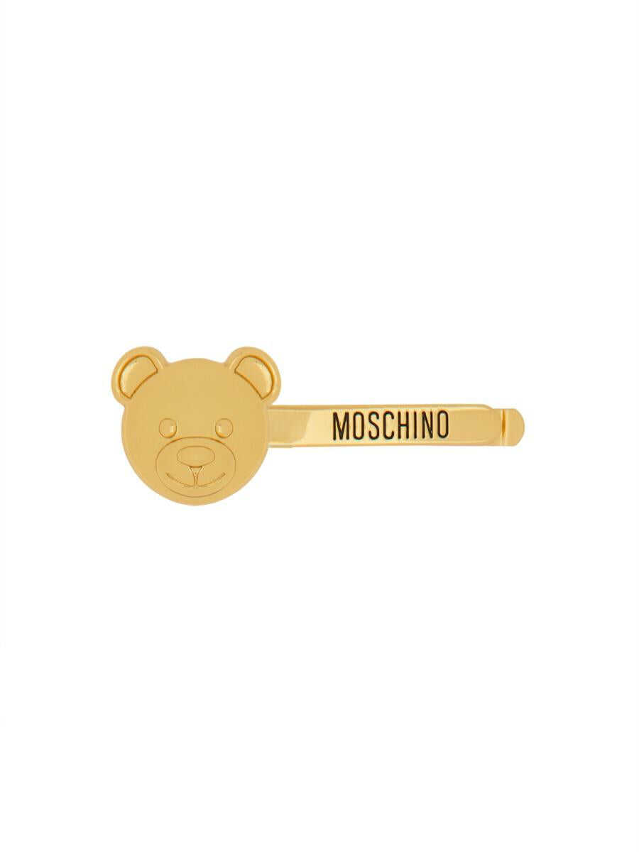 Moschino MOSCHINO TEDDY BEAR HAIR PIN GOLD
