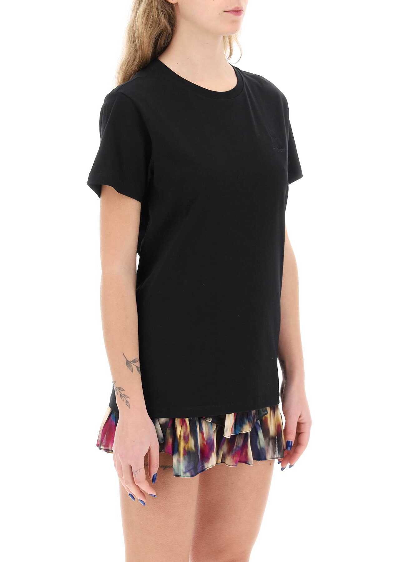 ISABEL MARANT ETOILE Isabel Aby Regular Fit T-Shirt BLACK