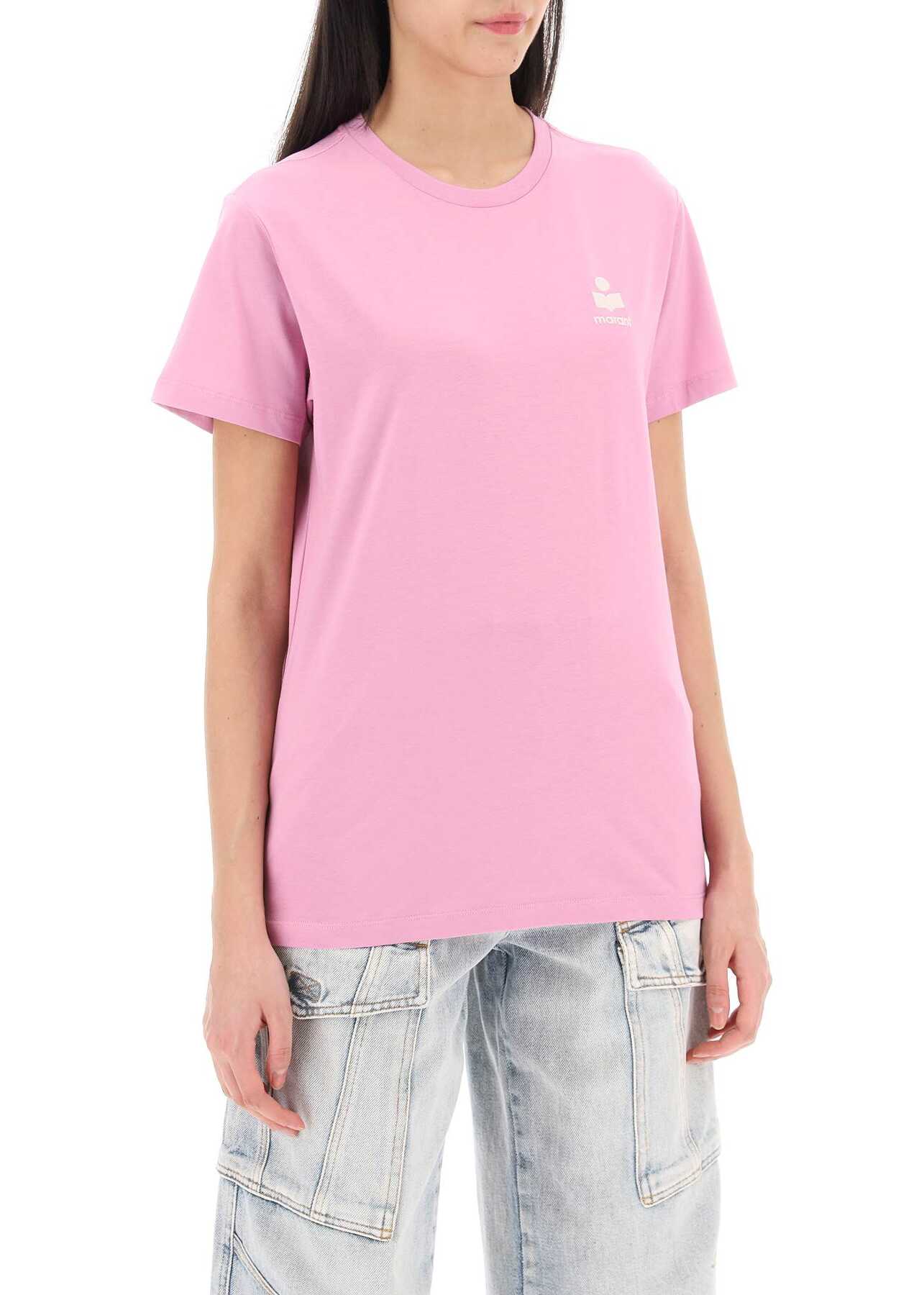 ISABEL MARANT ETOILE Isabel Aby Regular Fit T-Shirt CANDY PINK