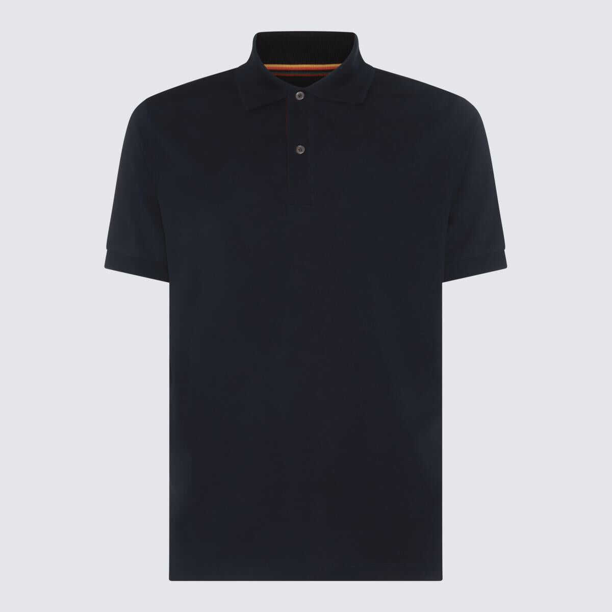 Paul Smith PAUL SMITH NAVY BLUE COTTON POLO SHIRT BLUE