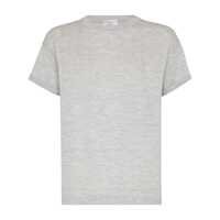 Tricouri Brunello Cucinelli Cashmere And Silk T-Shirt Femei