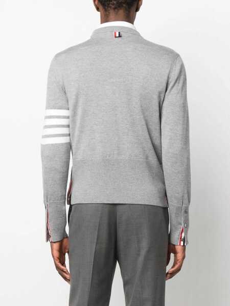 Pulovere Thom Browne Thom Browne Grey Wool Knitwear Grey Barbati (BM 12858954) 4