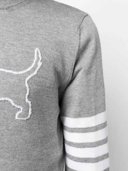 Pulovere Thom Browne Thom Browne Grey Wool Knitwear Grey Barbati (BM 12858954) 5