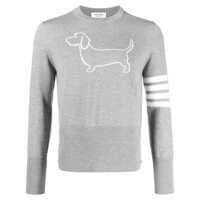 Pulovere Thom Browne Grey Wool Knitwear Barbati