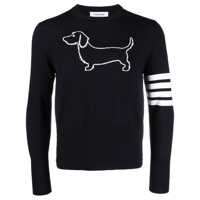 Pulovere Thom Browne Navy Blue Wool Knitwear Barbati