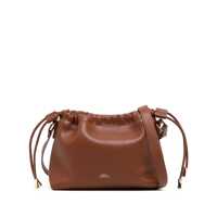 Genti de umar A.P.C. 'Ninon Mini' Brown Crossbody Bag With Embossed Logo On The Front And Adjustable Shoulder Strap In Ecoleather Woman