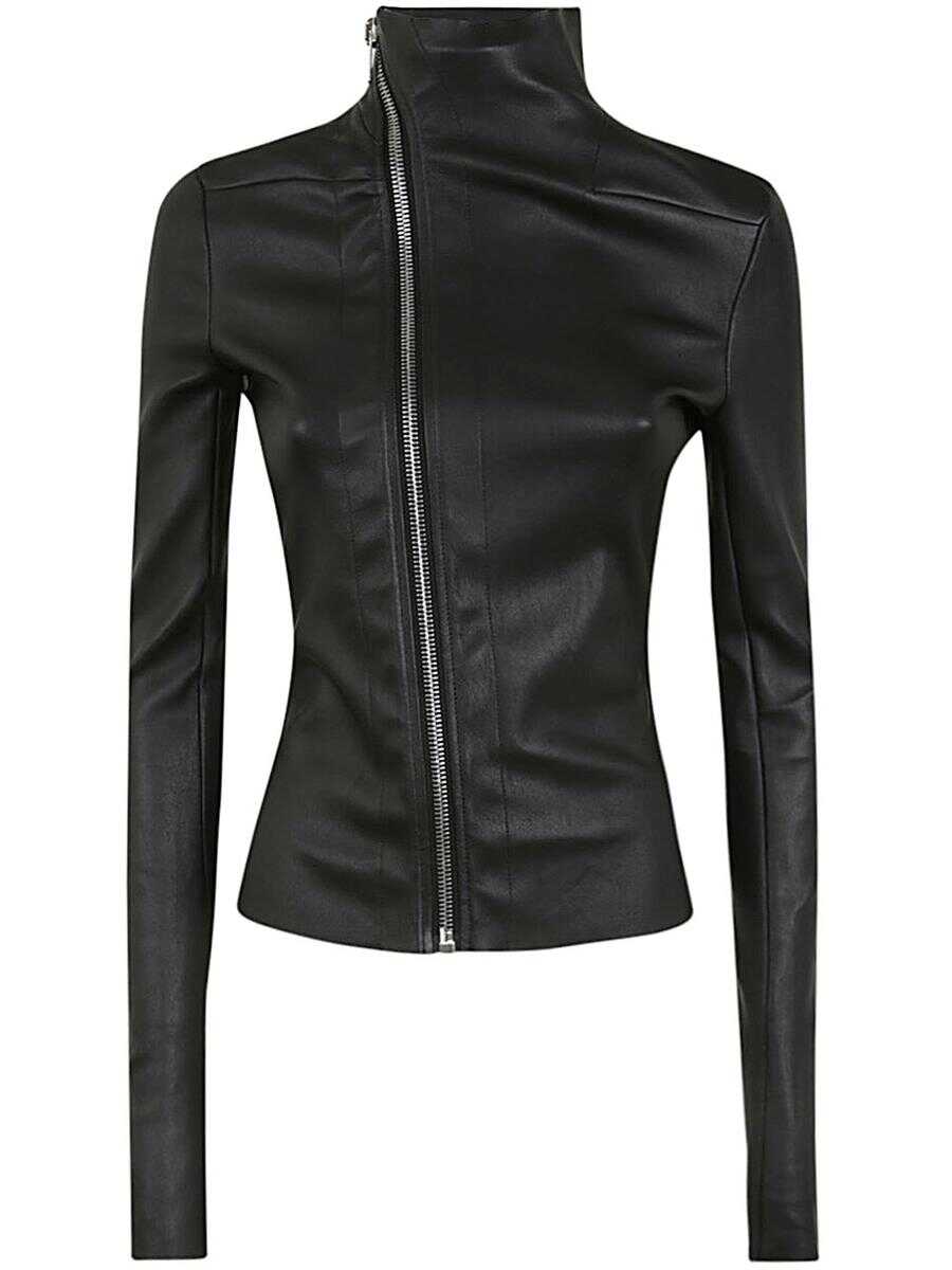 Rick Owens RICK OWENS GARY LEATHER JACKET CLOTHING BLACK