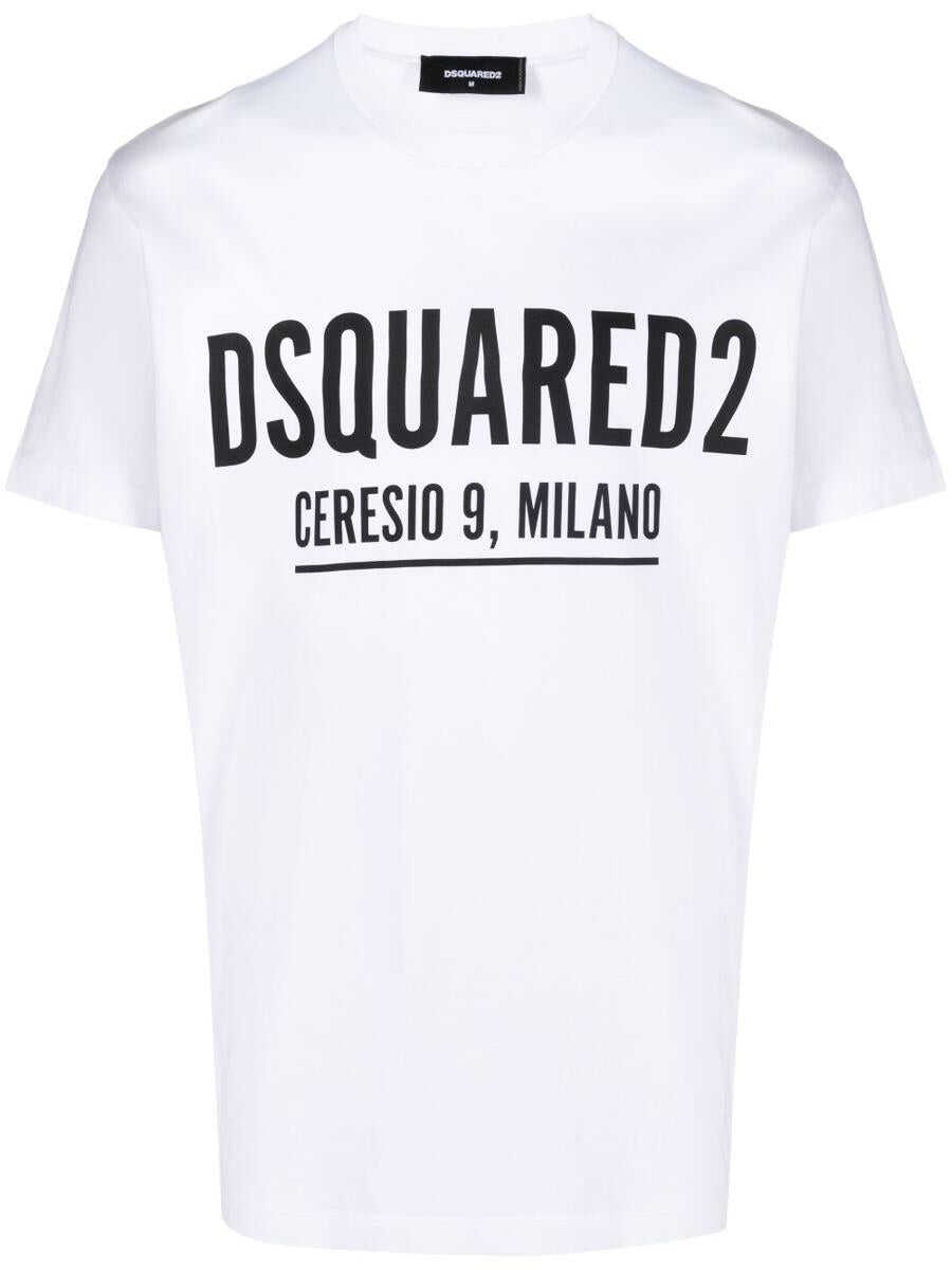 DSQUARED2 DSQUARED2 Ceresio 9 Cool cotton t-shirt WHITE