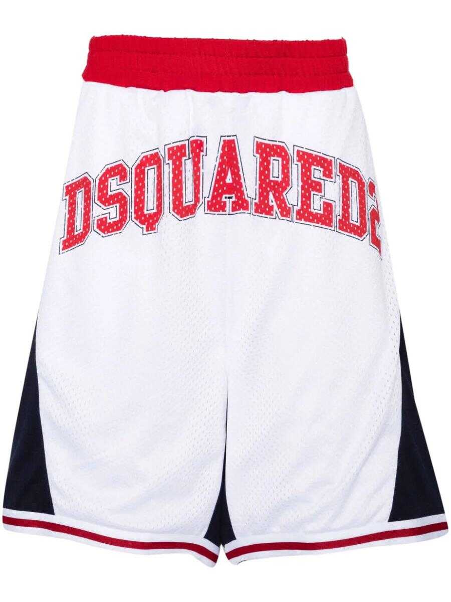 DSQUARED2 Dsquared2 Shorts WHITE RED NAVY