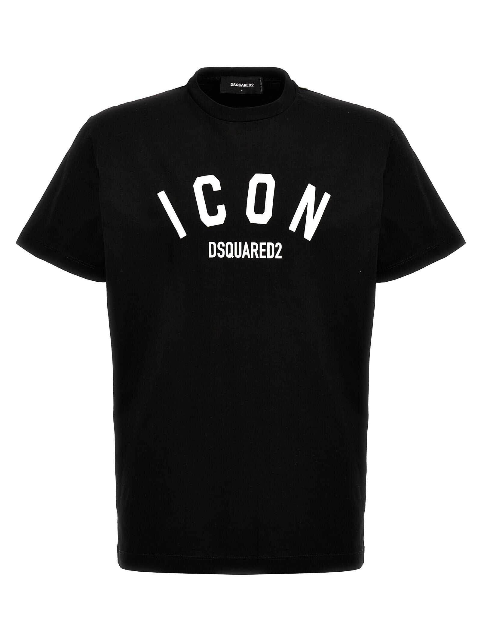 DSQUARED2 DSQUARED2 \'Be Icon\' T-shirt WHITE/BLACK