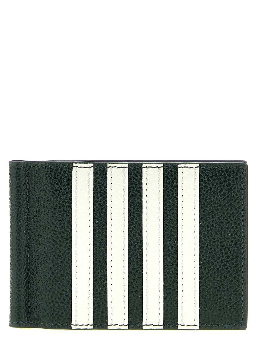 Thom Browne THOM BROWNE \'4 Bar\' wallet GREEN