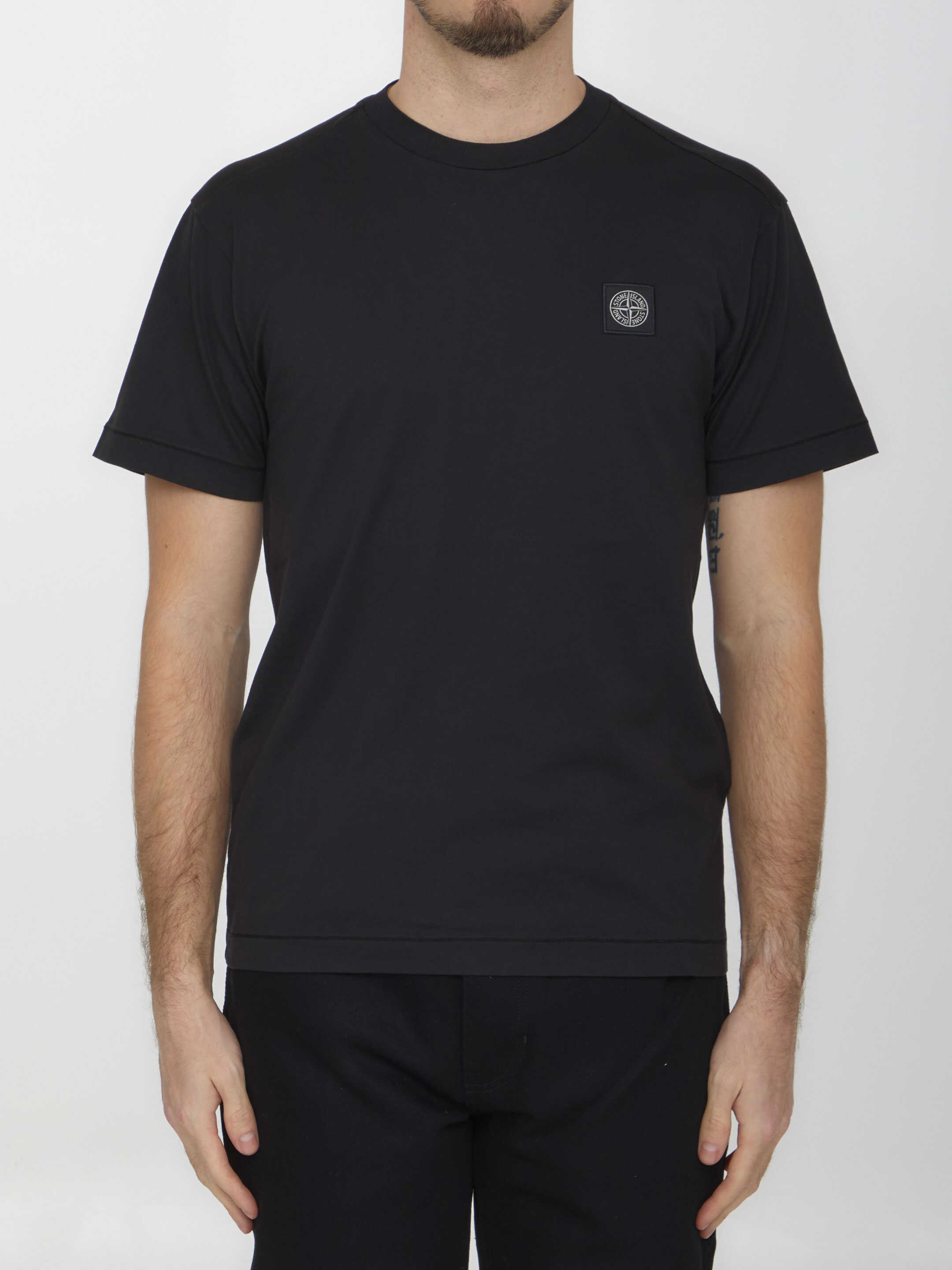 Stone Island Cotton T-Shirt BLACK