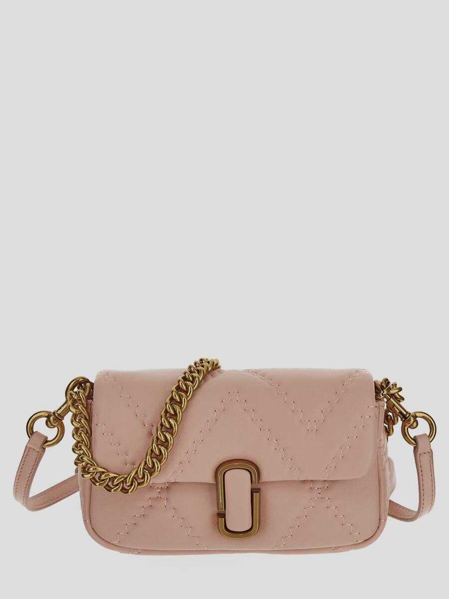 Marc Jacobs Marc Jacobs Rose Quilted Leather Mini Shoulder Bag PINK