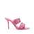 Alexander McQueen Alexander McQueen Punk Double Buckle Leather Sandals PINK