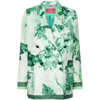 Geci F.R.S. - For Restless Sleepers Printed Silk Long Dress Femei