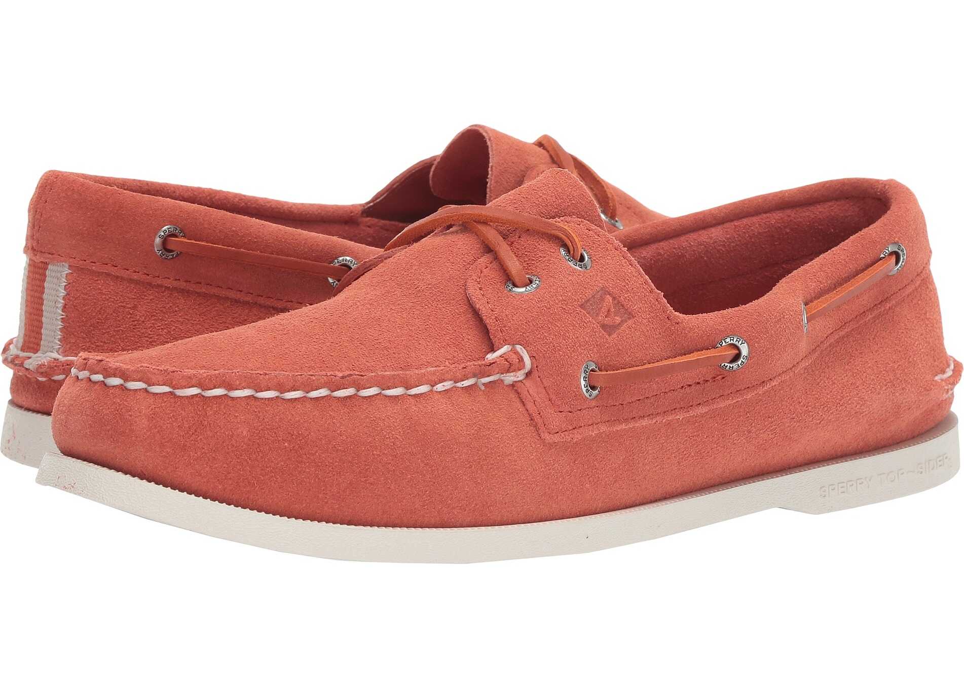 Sperry Top-Sider A/O 2-Eye Suede Red Orange
