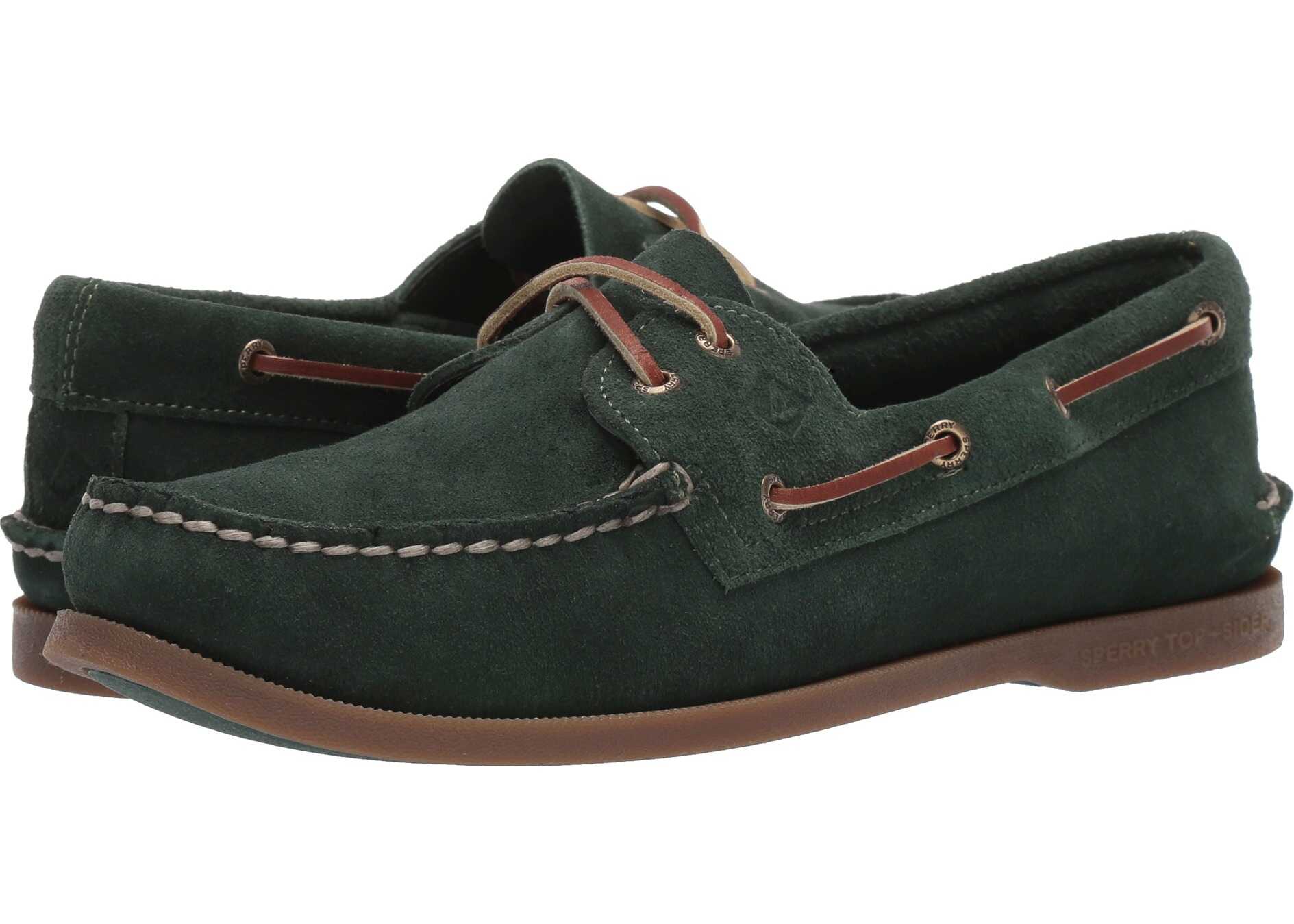 Sperry Top-Sider A/O 2-Eye Suede Olive 1