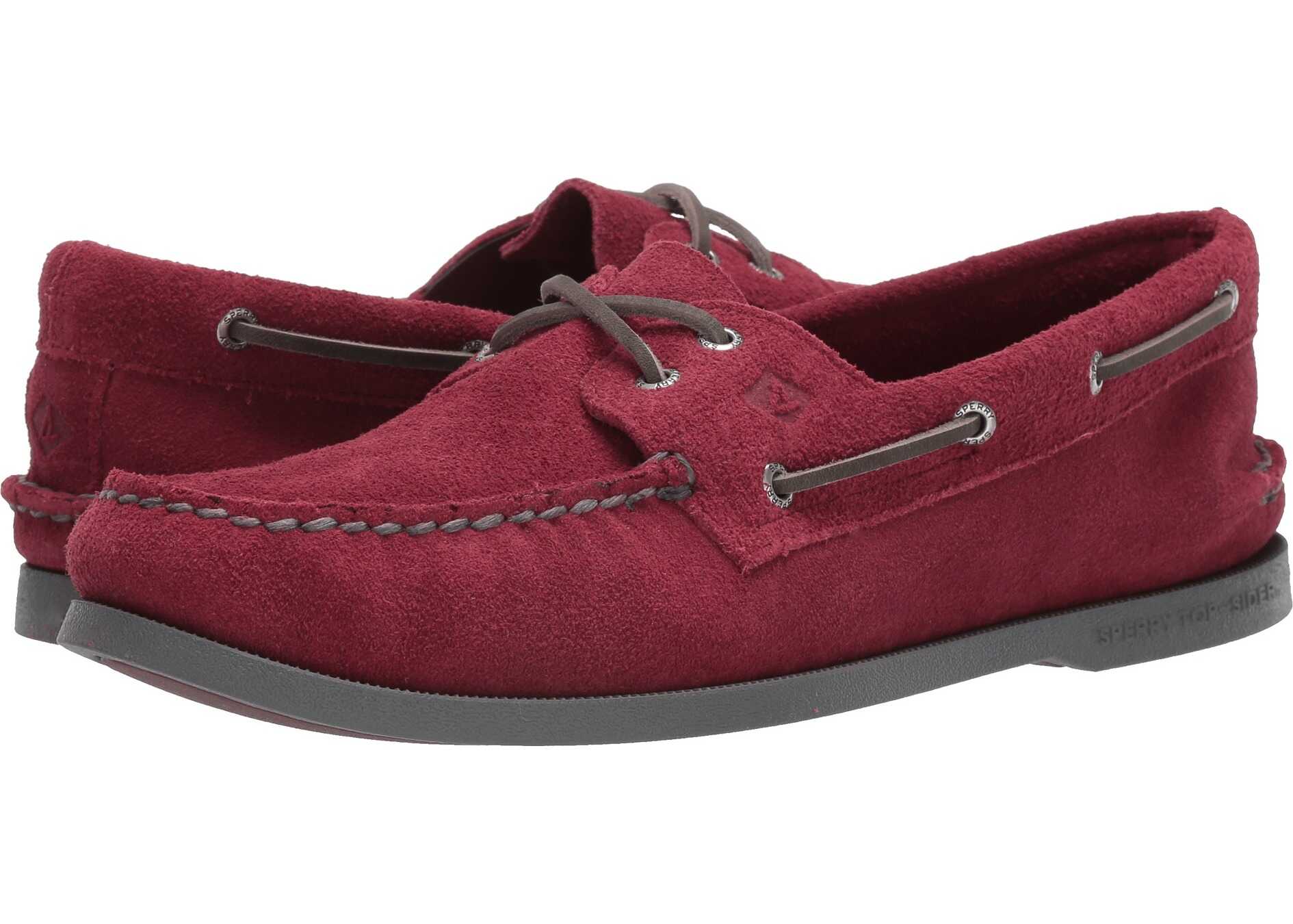 Sperry Top-Sider A/O 2-Eye Suede Burgundy 1