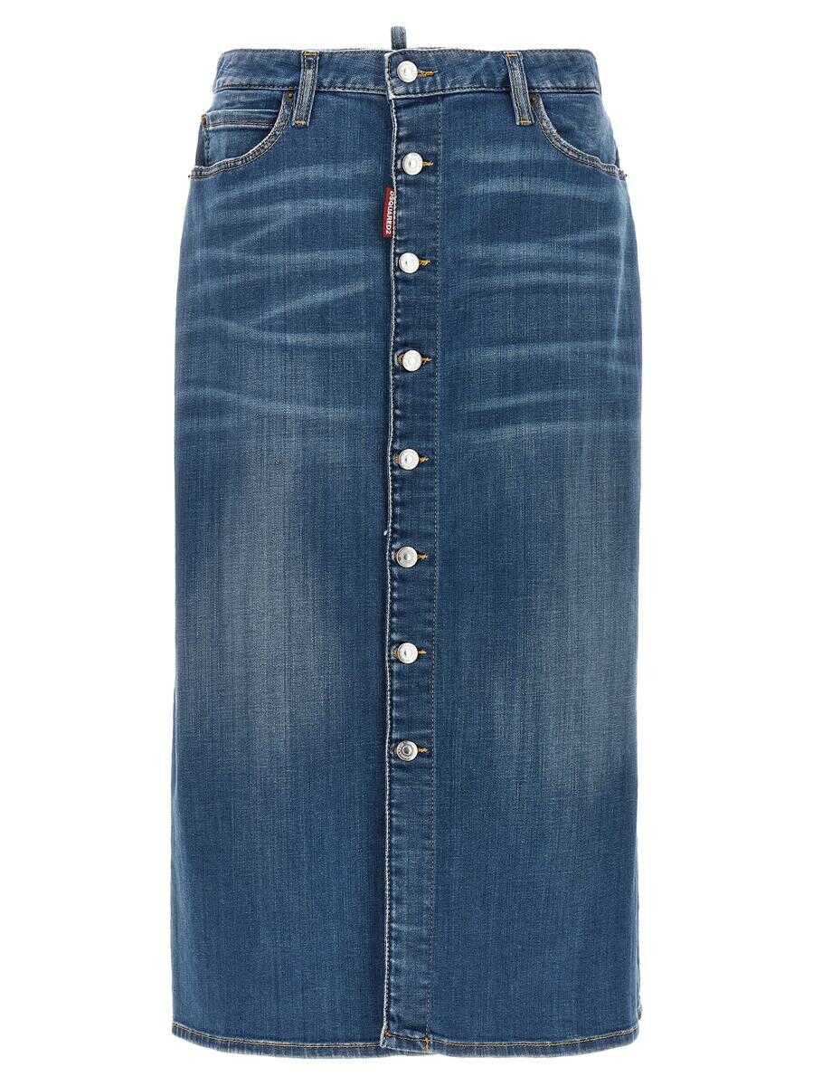 DSQUARED2 DSQUARED2 Denim long skirt BLUE